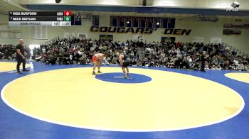 218 lbs Semifinal - Wes Burford, Oakdale vs Mick Moylan, Poway