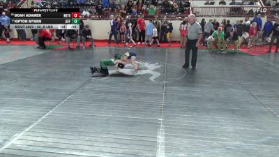 55_B lbs Consi Of 8 #2 - Boah Adamek, Methacton vs Kipton Myers, Jefferson Morgan