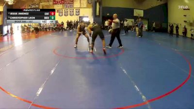 157 lbs Cons. Semi - Jesse Jimenez, Centennial (Corona) vs Christopher Leon, Damien