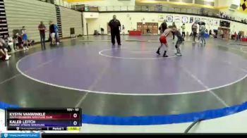 53 lbs 7th Place Match - Kysyn Vanwinkle, South Dearborn Wrestling Club vs Kaleb Leitch, Midwest Xtreme Wrestling