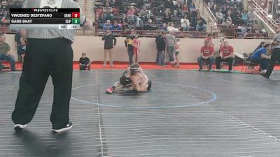 70_B lbs Consi Of 16 #1 - Vincenzo Destefano, Charleroi vs Gage Shay, Slippery Rock