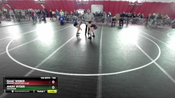 102 lbs Champ. Round 2 - Isaac Weber, Ringers Wrestling Club vs Avery Ryder, Wisconsin