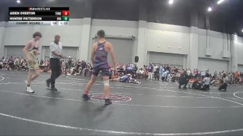 136 lbs Champ. Round 1 - Hunter Patterson, Ohana vs Aiden Overton, Tough House Wrestling Club