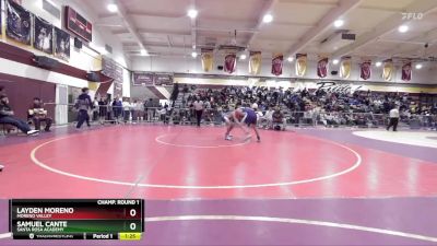 175 lbs Champ. Round 1 - Samuel Cante, Santa Rosa Academy vs Layden Moreno, Moreno Valley