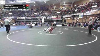 157 lbs 5th Place Match - Andre Dalinghaus, Sabetha HS vs Sage Bryan, Oberlin-Decatur Community HS