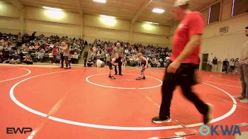 58 lbs Consi Of 4 - Kysen Morgan, Fort Gibson Youth Wrestling vs Jeremiah Butler, Brushy Wrestling Club