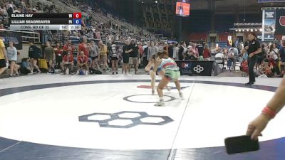 110 lbs Cons. Rd Of 32 - Elaine Hay, Wisconsin vs Lillian Seagreaves, Pennsylvania