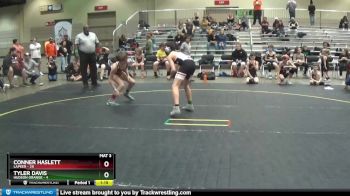 92 lbs Round 2 (4 Team) - Tyler Davis, Hudson Orange vs Conner Haslett, Lapeer