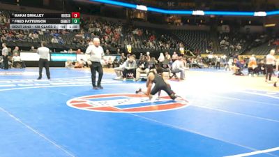 138 Class 2 lbs Champ. Round 1 - Makai Smalley, Odessa vs Fred Patterson, Kennett