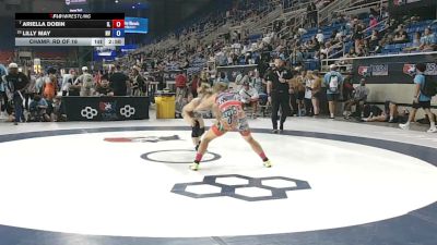 130 lbs Champ. Rd Of 16 - Ariella Dobin, Illinois vs Lilly May, Nevada