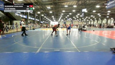 220 lbs Rr Rnd 2 - Olasubomi Atanlogun, Indiana Outlaws Gray vs Jacob Endzel, CentralMD Blue