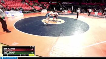 3A 215 lbs Cons. Round 2 - Ben Alvarez, Yorkville (H.S.) vs Matt Janiak, Plainfield (South)