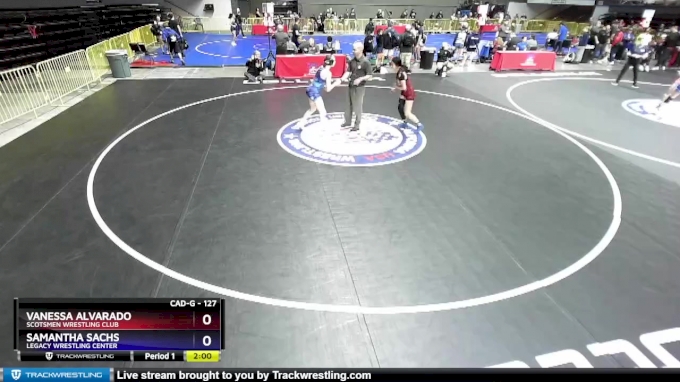 127 lbs Champ. Round 1 - Vanessa Alvarado, Scotsmen Wrestling Club vs ...