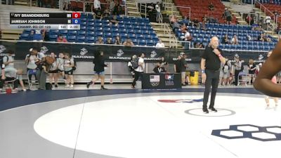 115 lbs Champ. Rd Of 128 - Ivy Brandenburg, Minnesota vs Jameiah Johnson, Nebraska