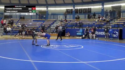 125 lbs 1st Place Match - Zane Donley, Pratt Community College vs Logan Crawford, Northeast Oklahoma