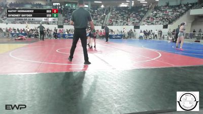 108 lbs Consi Of 32 #1 - Kathy Hernandez, Broken Arrow Girls Junior High vs Syndney Snyder, Kingfisher YellowJackets