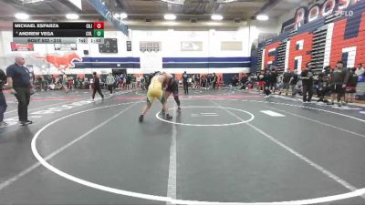 215 lbs Champ. Round 3 - Michael Esparza, Cajon vs Andrew Vega, Colony