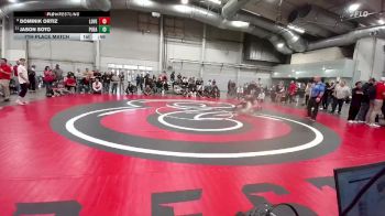 120 lbs 7th Place Match - Dominik Ortiz, Loveland vs Jason Soto, Pueblo East