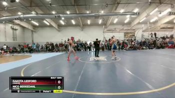 144 lbs Quarterfinal - Nico Bekkedahl, Poudre vs Dakota Ledford, Laramie