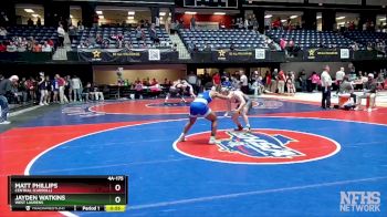 4A-175 lbs Cons. Round 3 - Jayden Watkins, West Laurens vs Matt Phillips, Central (Carroll)