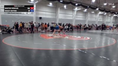 160 lbs 3rd Place Match - Makyah Newlun, West Liberty vs Hailey Sutton, Providence