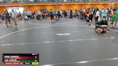 60 lbs Champ. Round 2 - Roe Christie, Chapin Youth Wrestling vs Hank Johnson, Eastside Youth Wrestling