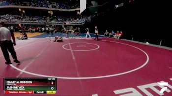 5A 165 lbs Quarterfinal - Jasmine Vick, Amarillo Palo Duro vs Makayla Johnson, Princeton