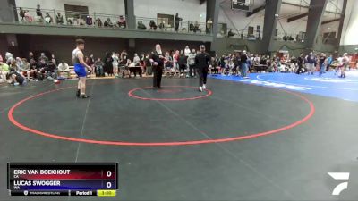 165 lbs Champ. Round 2 - Eric Van Boekhout, CA vs Lucas Swogger, WA