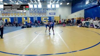 113 lbs Cons. Round 7 - Shawnley Clervoyant, Cowboy Wrestling Club vs Anthony Alonso, Jesuit