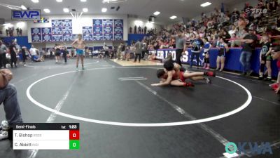 132 lbs Semifinal - Tripp Bishop, Redskins Wrestling Club vs Christian Abbitt, Individual