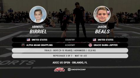 Jaxon Beals vs Abimael Birriel 2025 ADCC Orlando Open/Youth Trials