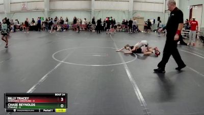 72 lbs Round 6 (8 Team) - Chase Reynolds, CTWHALE vs Billy Tracey, Warhawks Wrestling