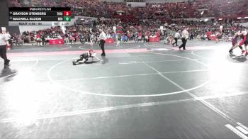 80 lbs Champ. Round 2 - Grayson Stenberg, Team Nazar Training Center vs Maxwell Bloom, Menomonie