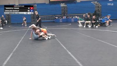 103 lbs Champ. Round 2 - Makayla Young, Indiana Tech vs Annalise Maralit, Presbyterian