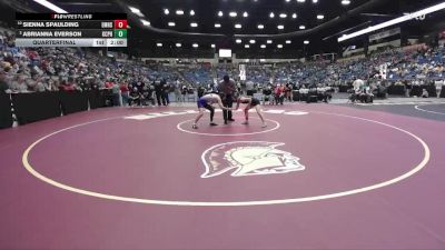 105 lbs Quarterfinal - Sienna Spaulding, Emporia Hs vs Abrianna Everson, Kansas City - Piper HS