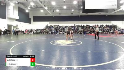 126 lbs Cons. Round 3 - Dane Zisko, Fountain Valley vs Zakary Ortega, Garces Memorial