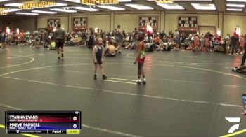 49 lbs Round 5 (6 Team) - Tyanna Evans, MGW- Bangster Berry vs Maeve Parnell, MGW- Swirly Pop