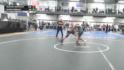 190 lbs Quarterfinal - Braeden Simoneaux, Nyma vs Jayden Pressley, Minisink Valley