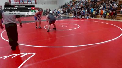 215 lbs Cons. Round 4 - Tilken Fruhwirth, New Ulm Area vs Wyatt Larson, New Richland-H-E-G