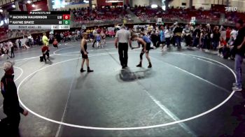 95 lbs Cons. Round 2 - Jackson Halverson, Gordon/Rushville Jr. Wrestling vs Kayne Spatz, Nebraska Boyz