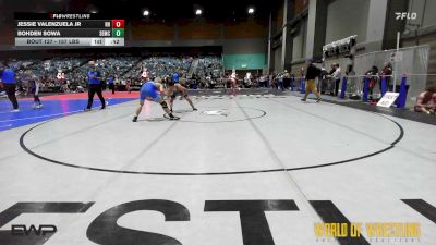 157 lbs Consi Of 4 - Jessie Valenzuela Jr, Rough House vs Bohden Sowa, Salem Elite Mat Club