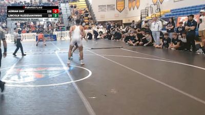 144 lbs Semifinals (8 Team) - Adrian Day, Cocoa Beach vs Lincoln Sledzianowski, St. John Neumann