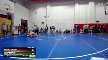 157 lbs Cons. Round 4 - Cory Brown, Monroe Central Club Wrestling vs Aiden Sandler, Southport Wrestling Club