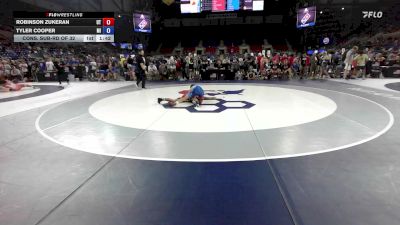 113 lbs Cons. Sub-rd Of 32 - Robinson Zukeran, UT vs Tyler Cooper, MI