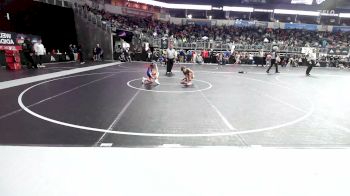 72 lbs Round Of 16 - Collins Hoeger, Hammerin Hawks WC vs Millie Kerth, Stronghold WC