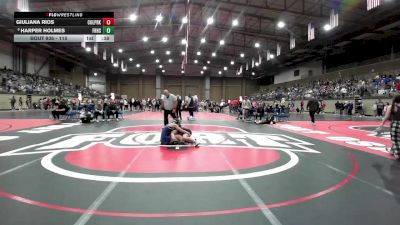 110 lbs Cons. Round 5 - Giuliana Rios, College Park vs Harper Holmes, Frontenac