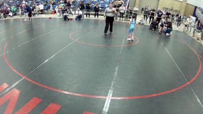 8U Girls - 50 lbs Champ. Round 3 - Brylee Wallace, Midwest Xtreme Wrestling vs Nayelli Romero, Salem Elite Mat Club