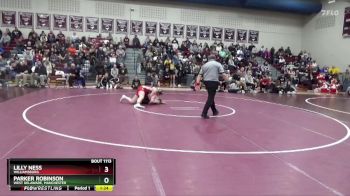 155 lbs Cons. Round 3 - Lilly Ness, Williamsburg vs Parker Robinson, West Delaware, Manchester