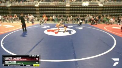 57 lbs Semifinal - Harper Mamalis, Green River Grapplers Wrestling vs Roxy White, Thermopolis Wrestling Club