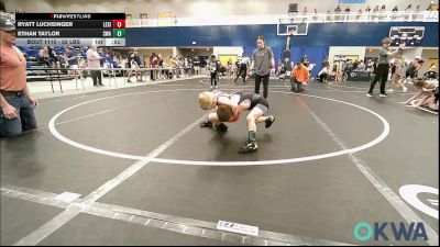52 lbs Quarterfinal - Ryatt Luchsinger, Lexington Wrestling Club vs Ethan Taylor, Shelton Wrestling Academy
